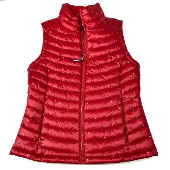 Tommy Hilfiger | Red Star Spangled Full Zip Puffer Vest SMALL - Picture 1 of 5